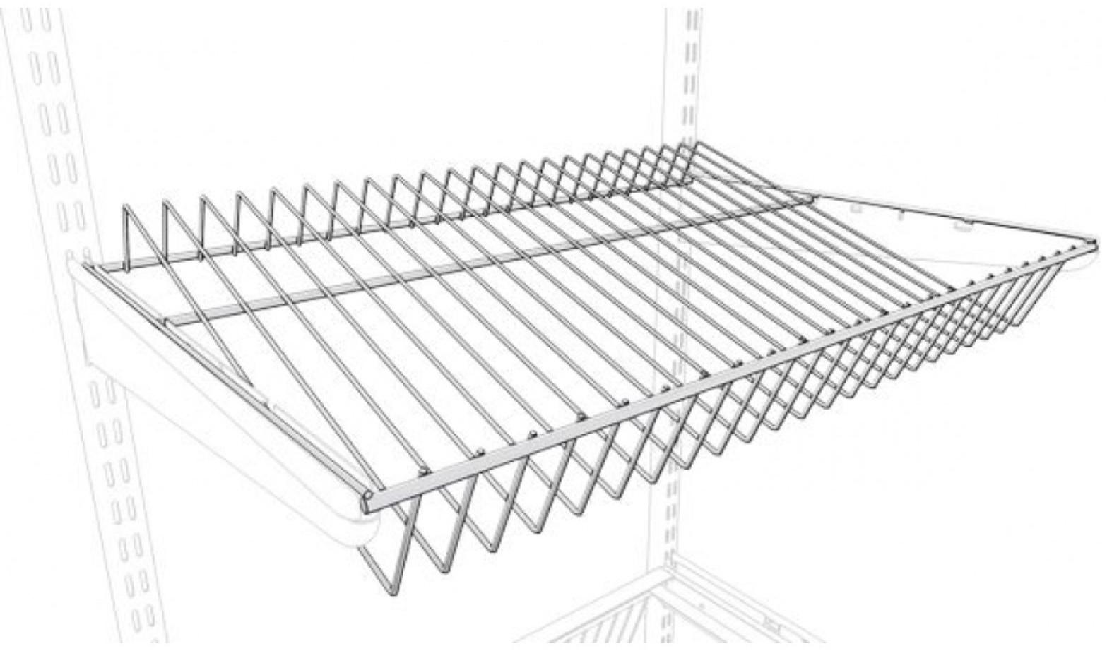Полка сетчатая под обувь для гардеробной системы, 60,3 х 40,6 см
