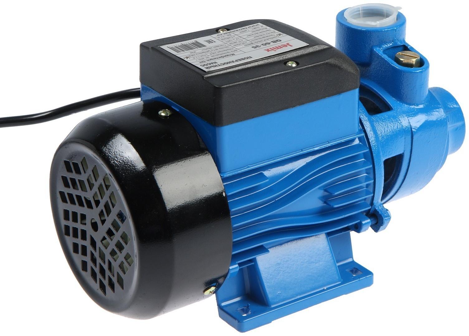 Насос поверхностный JEMIX QB-60-35, 250 Вт, напор 21 м, 25 л/мин, антиблокировка