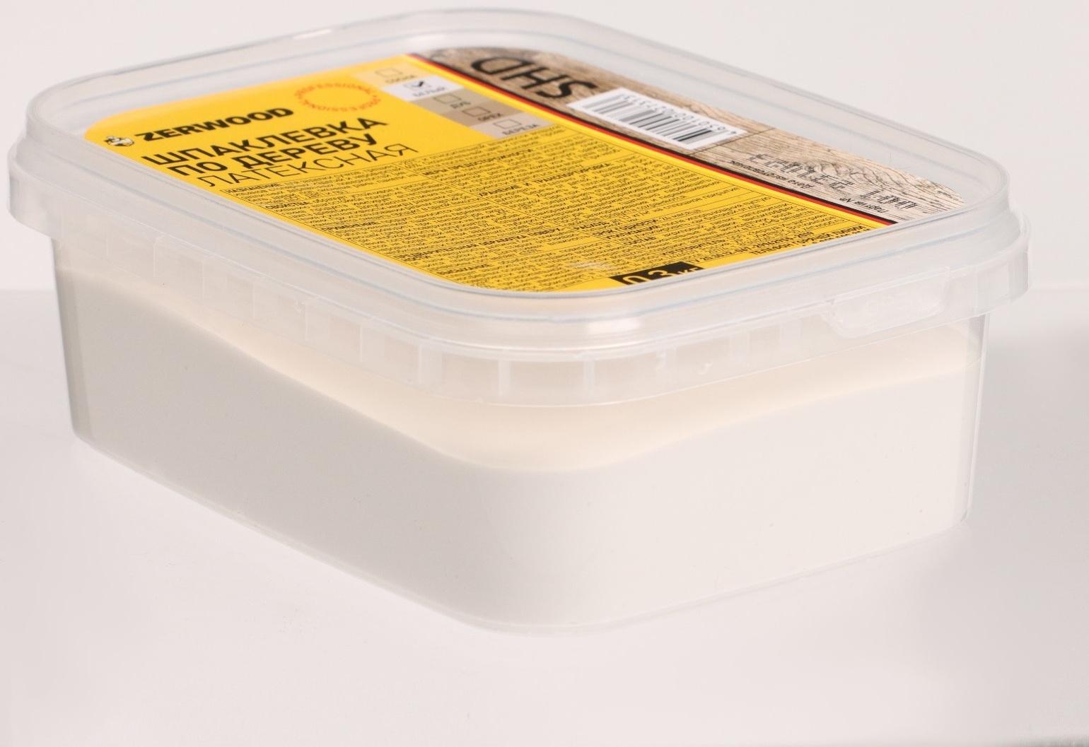 Шпаклевка ZERWOOD SHD по дереву латексная белая  0,3кг