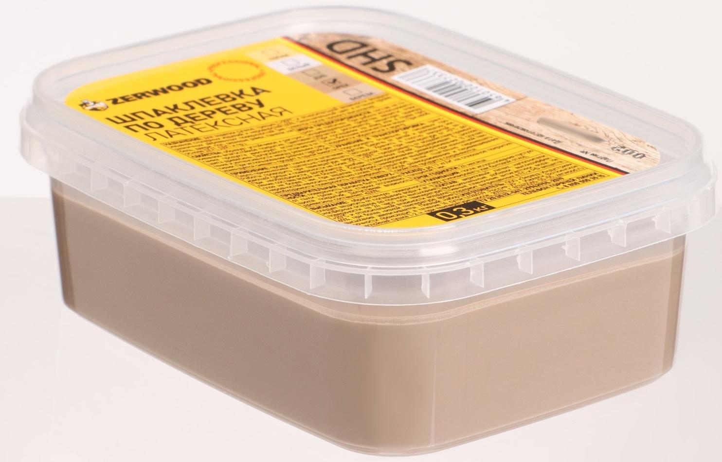 Шпаклевка ZERWOOD SHD по дереву латексная орех  0,3кг