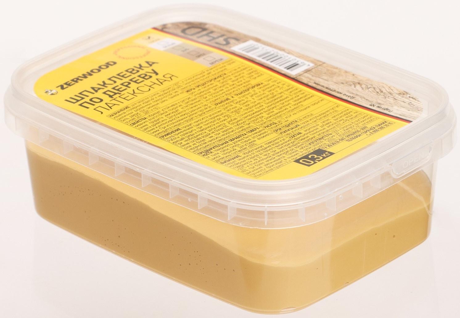 Шпаклевка ZERWOOD SHD по дереву латексная сосна  0,3кг