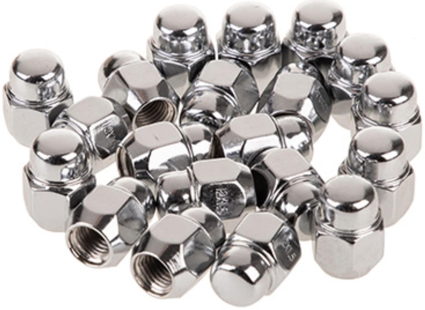 Гайка конус SKYWAY, M12х1.50 закрытая 27мм, ключ 19мм, хром, набор 20 шт