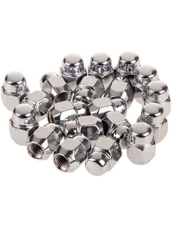 Гайка конус SKYWAY, M12х1.50 закрытая 27мм, ключ 19мм, хром, набор 20 шт