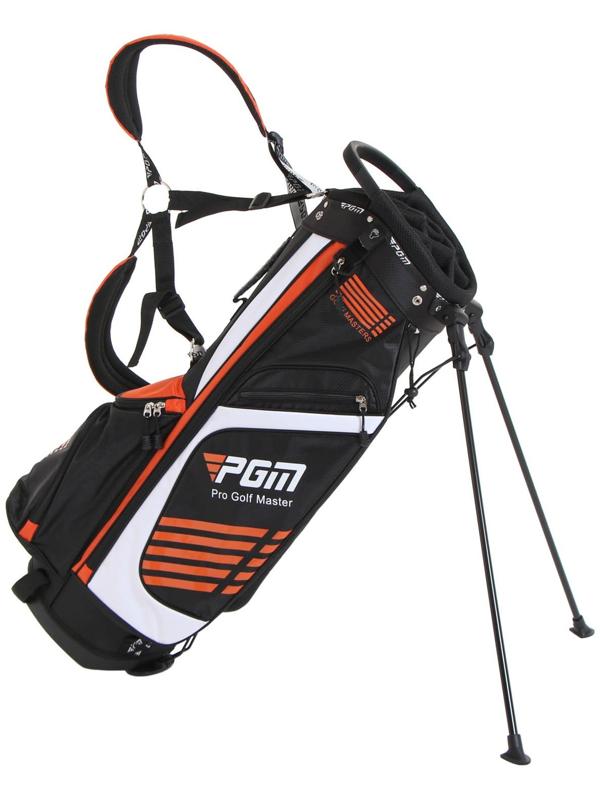 Сумка для гольфа PGM GOLF MASTERS, 14 отверстий 21х26 см, с подставкой, оранжевый