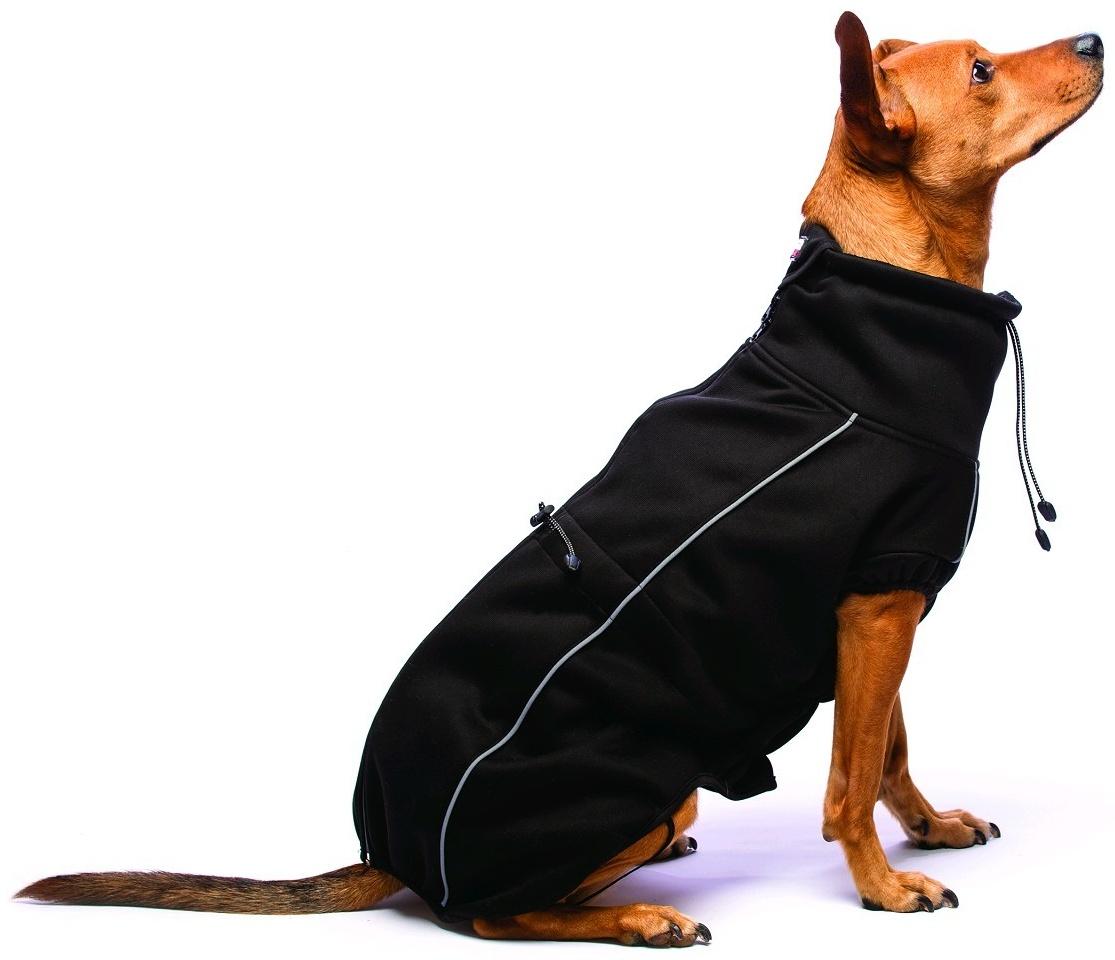 Флисовая куртка Dog Gone Smart Olympia Softshell Puffy, р 22, чёрная