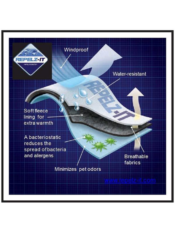 Флисовая куртка Dog Gone Smart Olympia Softshell Puffy, р 22, чёрная