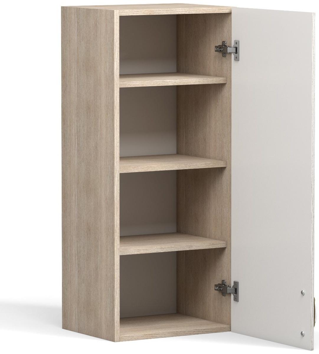 Шкаф навесной Анжелика 400х300х920 Дуб молочный/Ясень