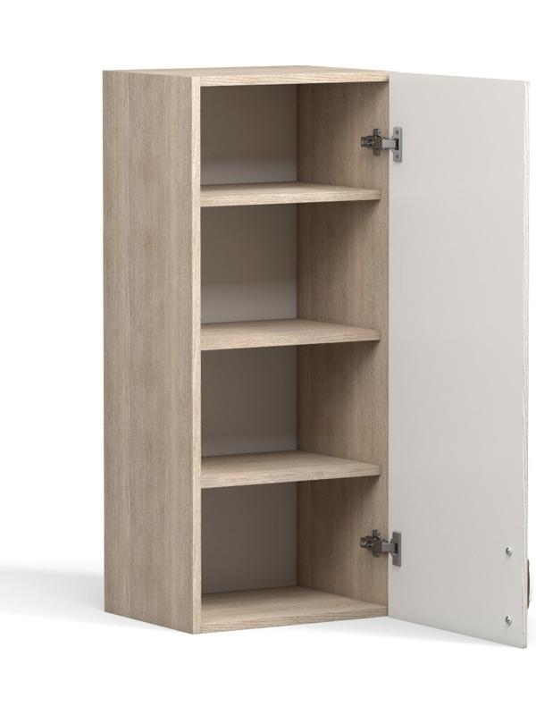 Шкаф навесной Анжелика 400х300х920 Дуб молочный/Ясень