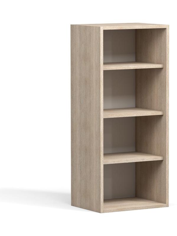 Шкаф навесной Анжелика 400х300х920 Дуб молочный/Ясень