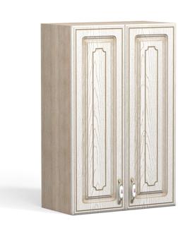 Шкаф навесной с посудосушителем Анжелика 600х300х920 Дуб молочный/Ясень