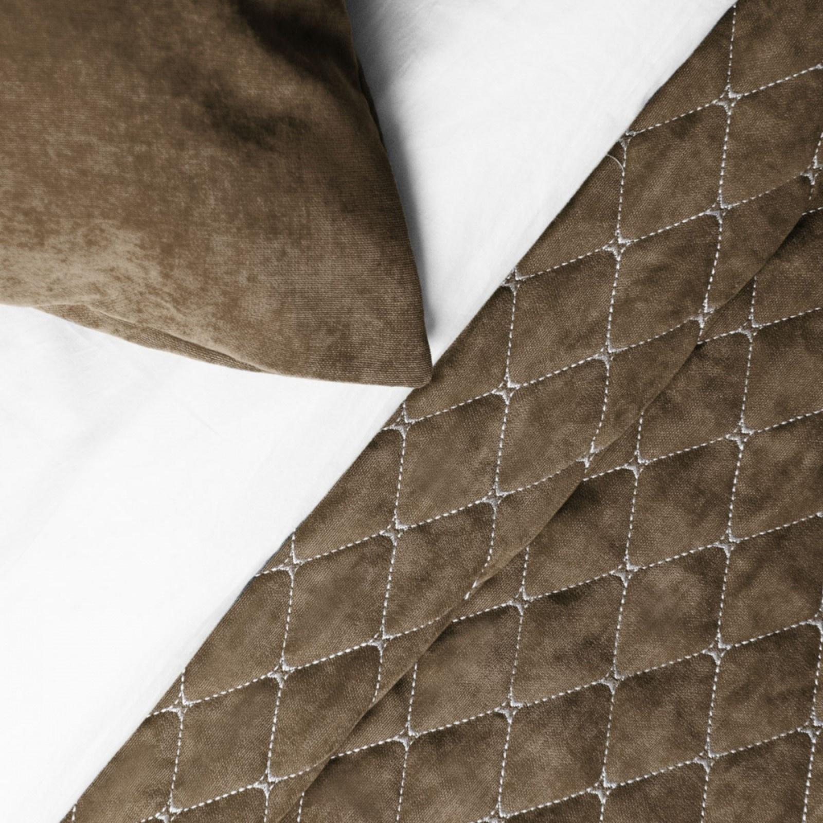 Покрывало с наволочками «Тина», размер 160х230 см, цвет коричневый