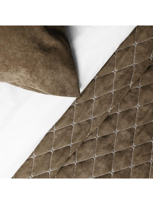 Покрывало с наволочками «Тина», размер 160х230 см, цвет коричневый