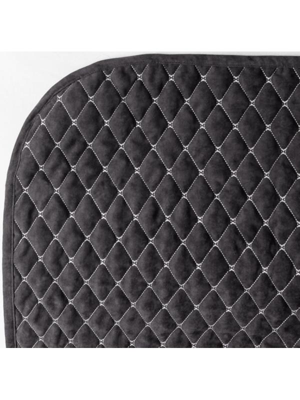 Покрывало с наволочками «Тина», размер 160х230 см, цвет темно-серый