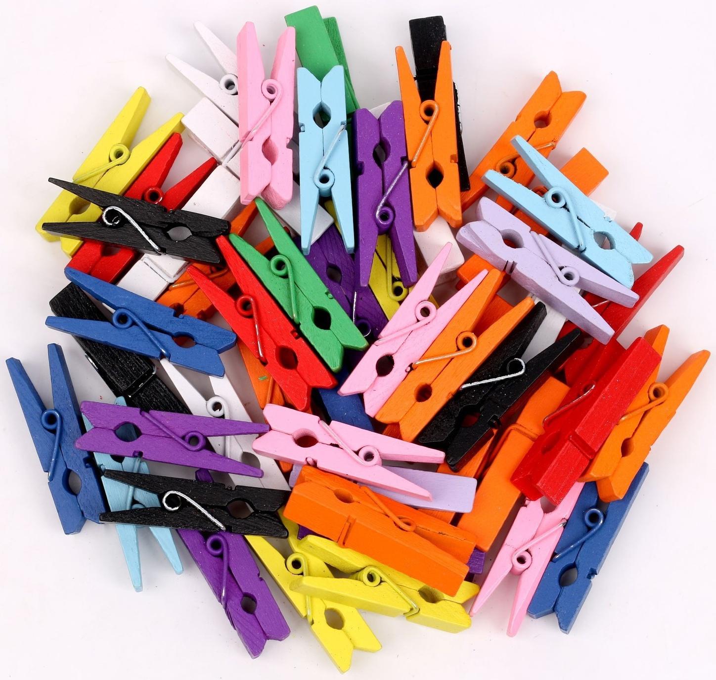 Набор прищепок для декора «Классика» 50 шт., 1 шт. — 3,5 см, МИКС