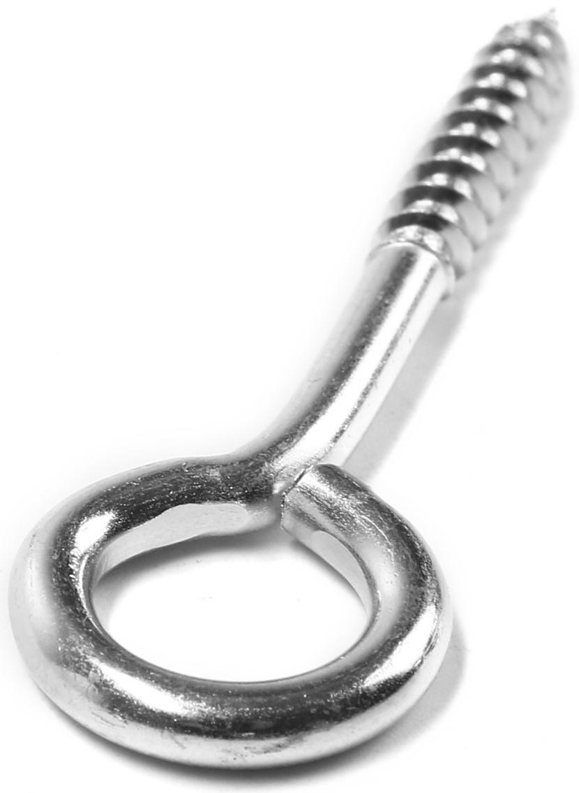 Шуруп-кольцо СТРОЙБАТ, белый цинк, 5x60 мм