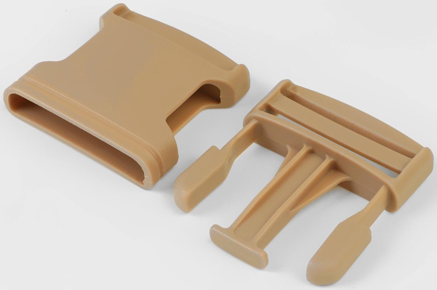 Фастекс 38 мм, нагрузка до 15 кг, 10 шт, цвет песочный