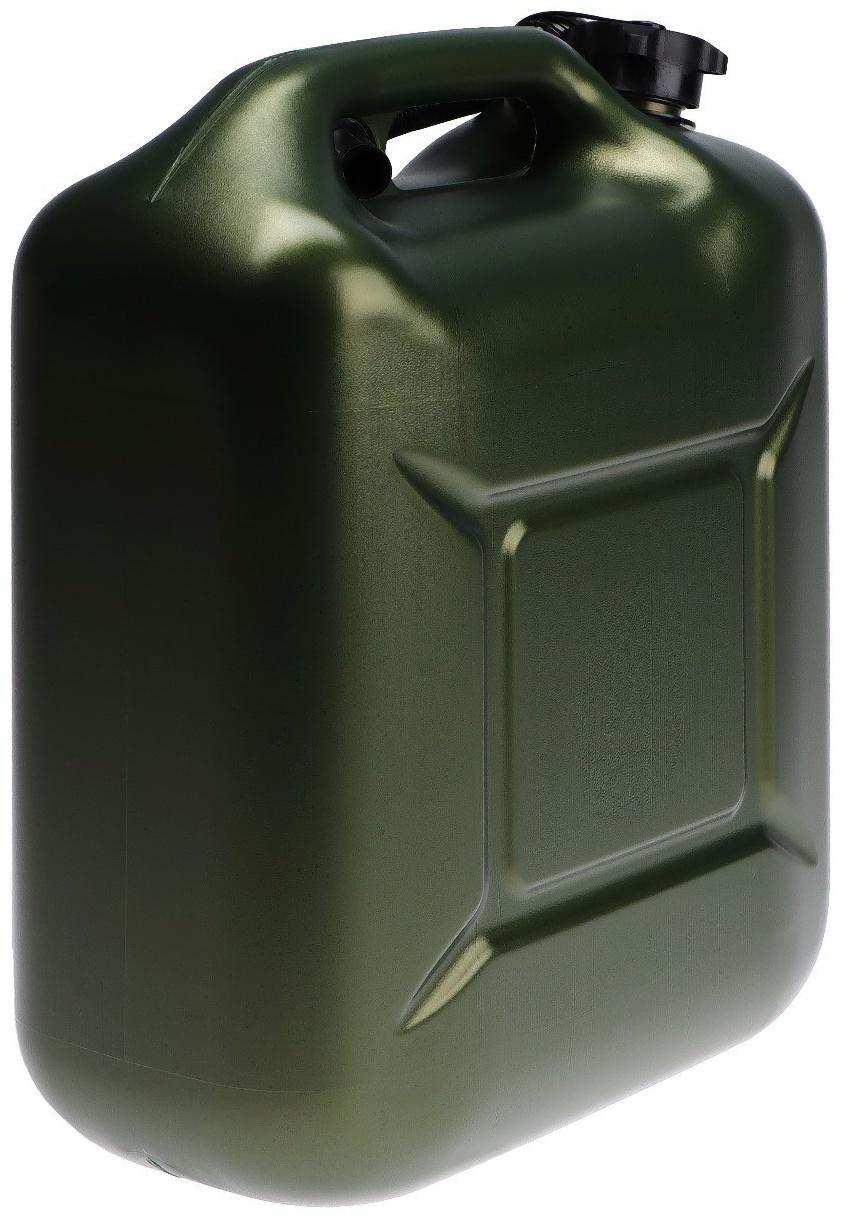 Канистра 3ton PROFI,  ЗЕЛЕНАЯ для топлива + крышка и лейка, 20 л