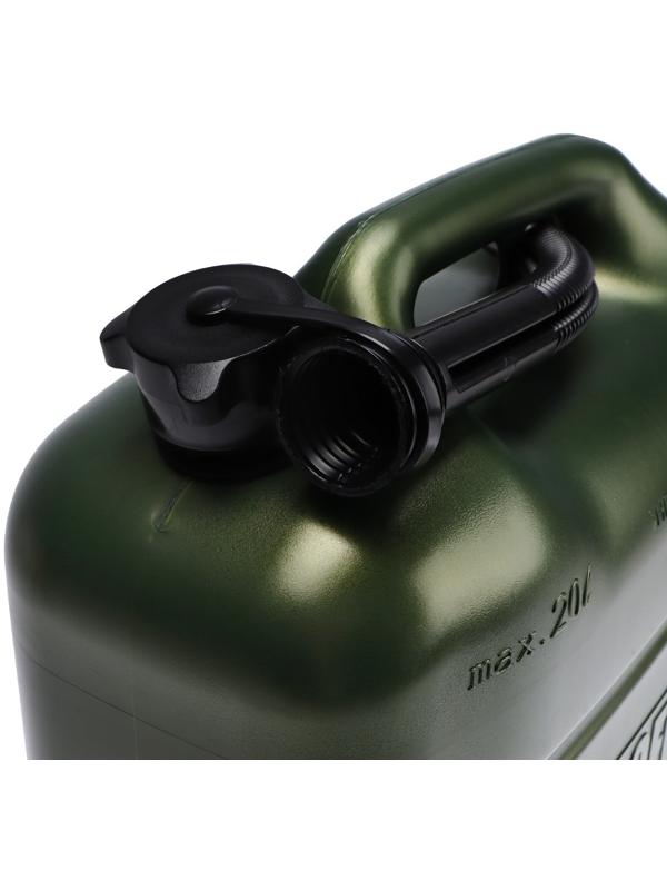 Канистра 3ton PROFI,  ЗЕЛЕНАЯ для топлива + крышка и лейка, 20 л