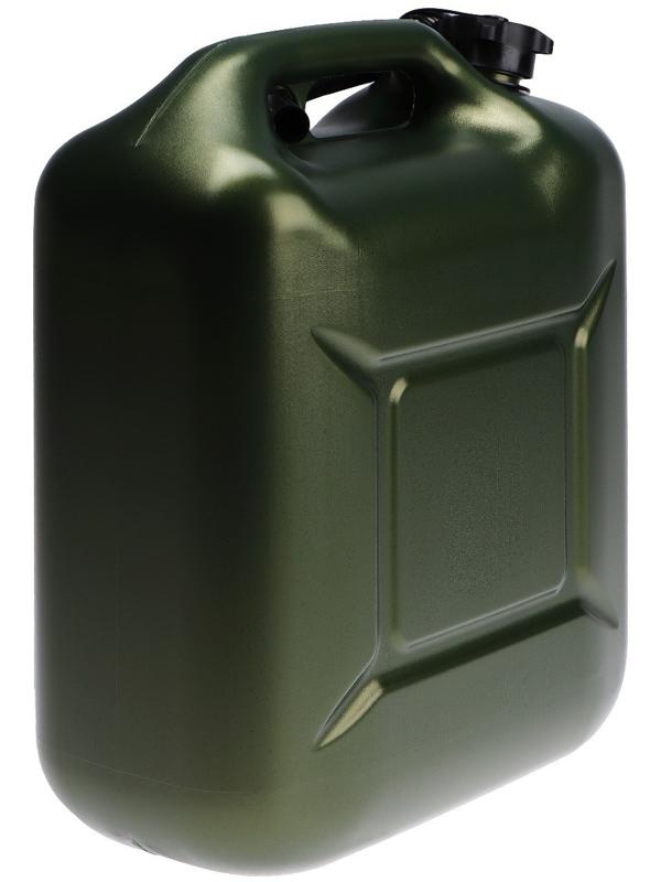Канистра 3ton PROFI,  ЗЕЛЕНАЯ для топлива + крышка и лейка, 20 л