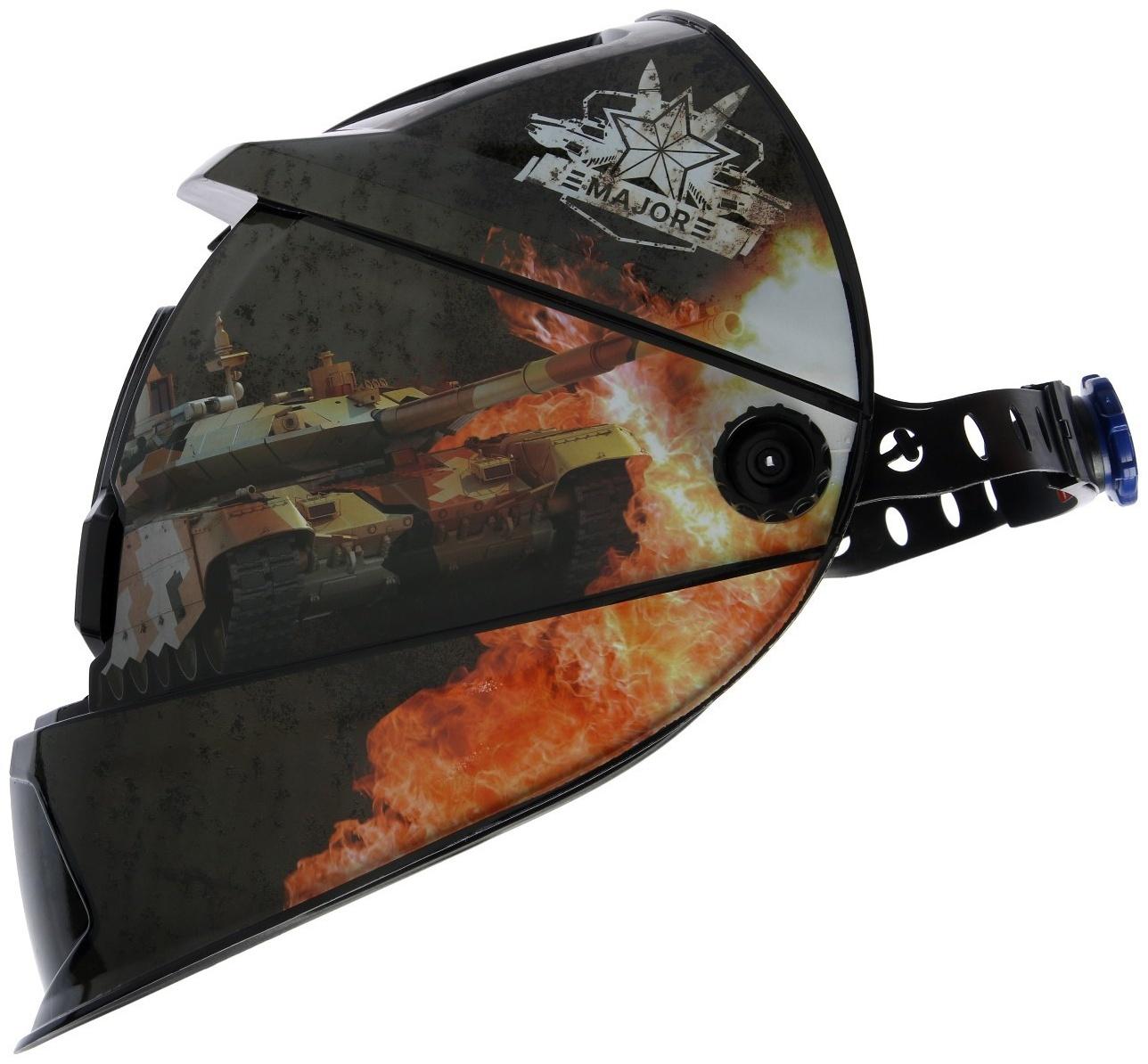 Маска сварщика PATRIOT WH 300, хамелеон, 110х90 мм, DIN 9-13, откидное стекло