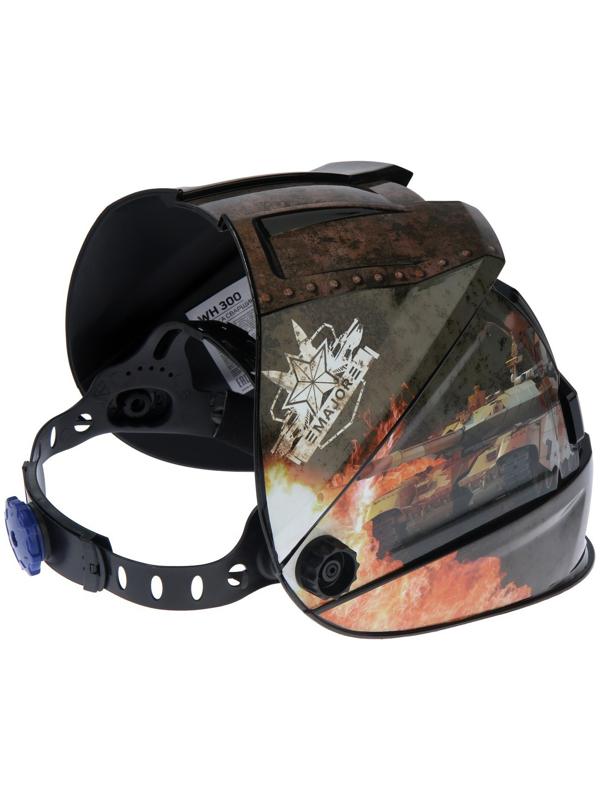 Маска сварщика PATRIOT WH 300, хамелеон, 110х90 мм, DIN 9-13, откидное стекло