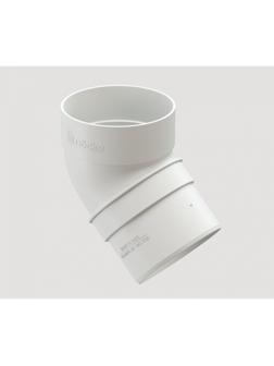 Колено Döcke STANDARD, Белый, 80мм * 45˚