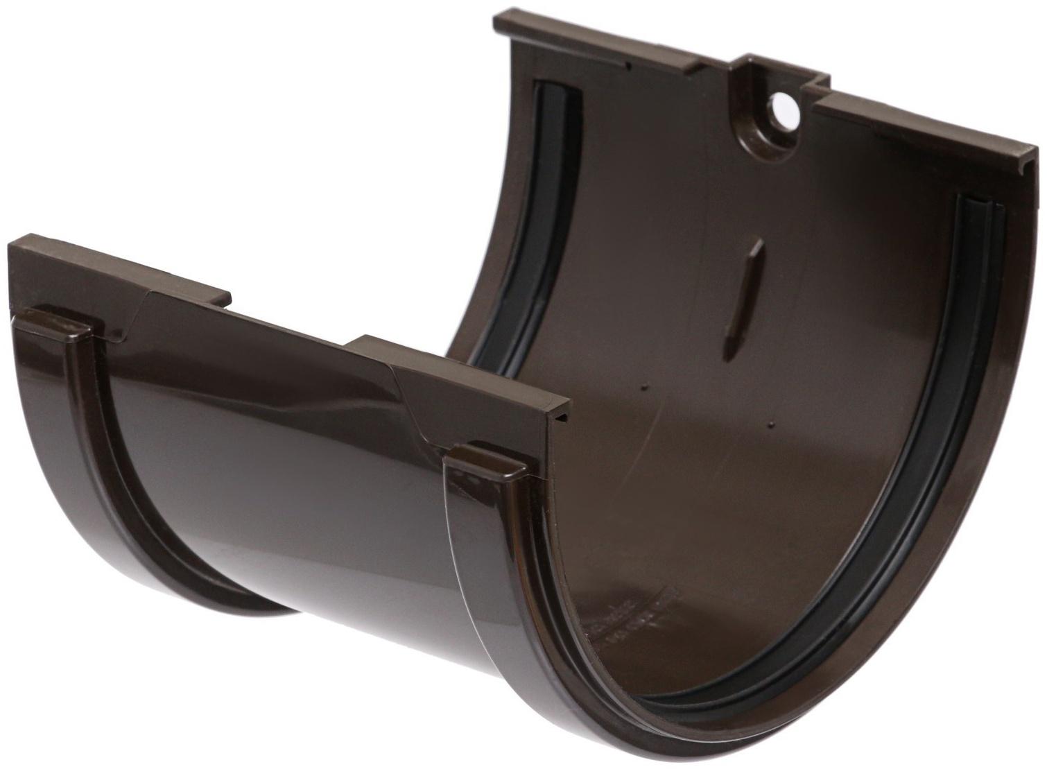 Соединитель желобов Döcke STANDARD, Коричневый, 120мм.