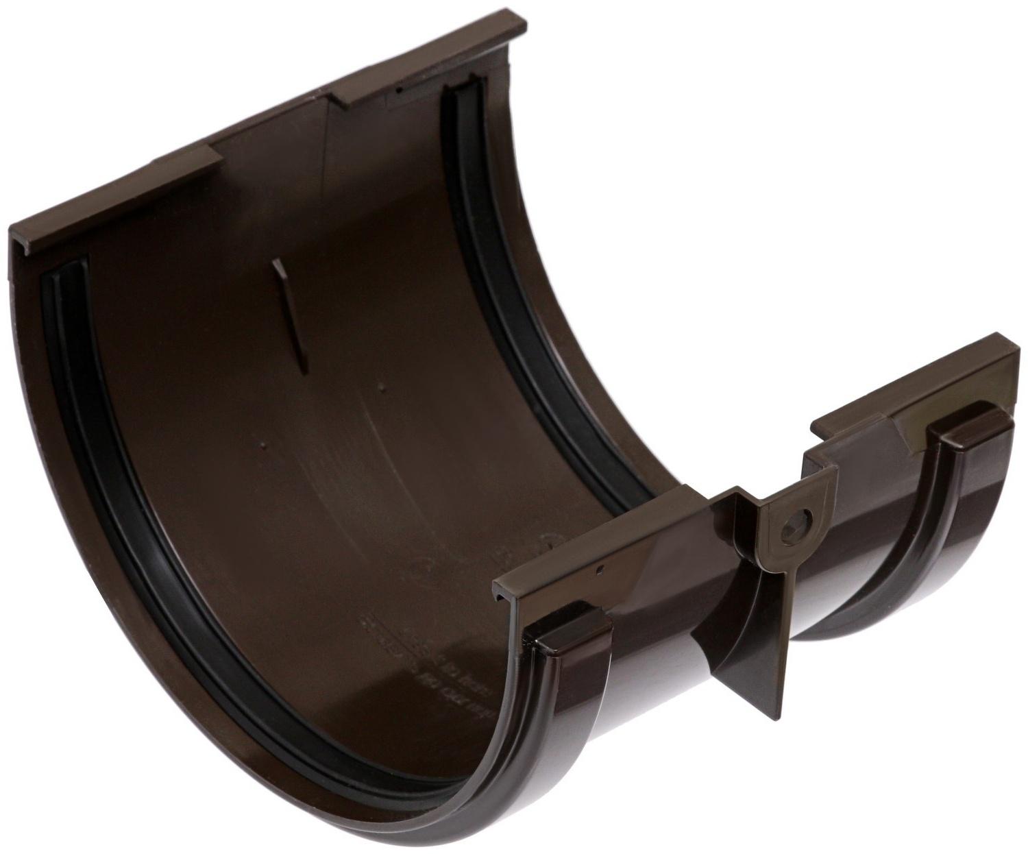 Соединитель желобов Döcke STANDARD, Коричневый, 120мм.