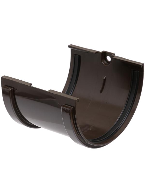 Соединитель желобов Döcke STANDARD, Коричневый, 120мм.