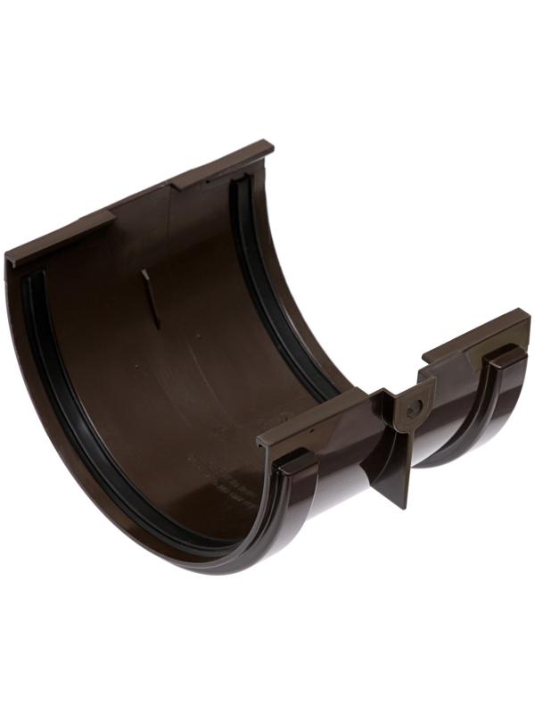 Соединитель желобов Döcke STANDARD, Коричневый, 120мм.