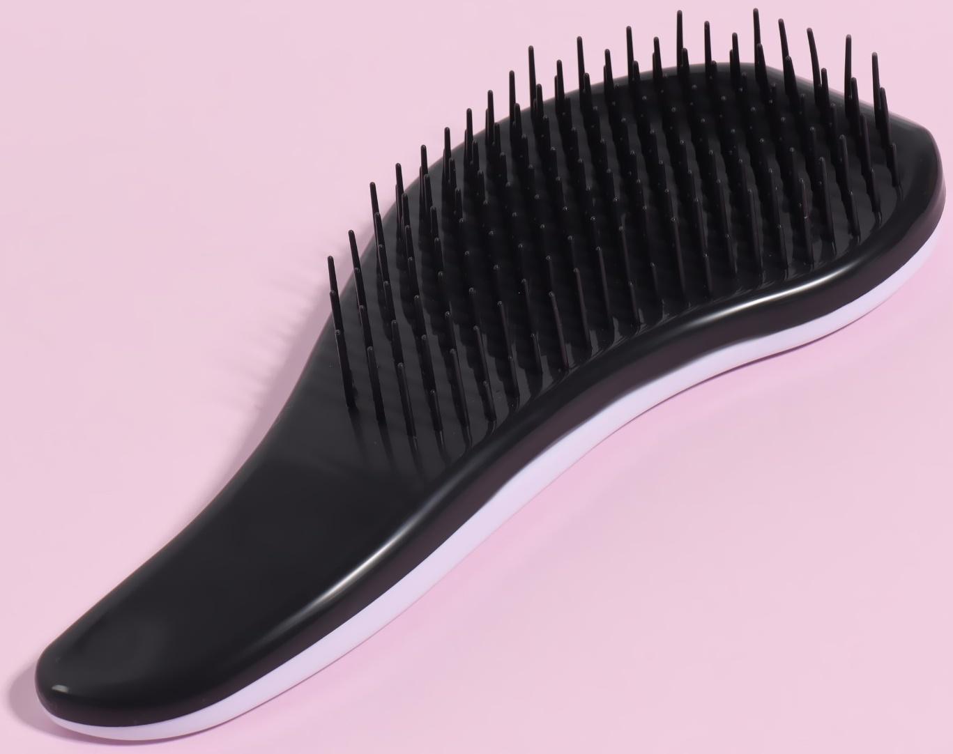 Расчёска массажная «Мрамор», 6,5 × 18,5 см, PVC коробка, рисунок МИКС