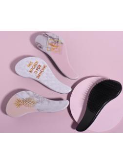 Расчёска массажная «Мрамор», 6,5 × 18,5 см, PVC коробка, рисунок МИКС