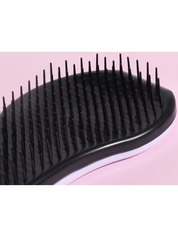 Расчёска массажная «Мрамор», 6,5 × 18,5 см, PVC коробка, рисунок МИКС