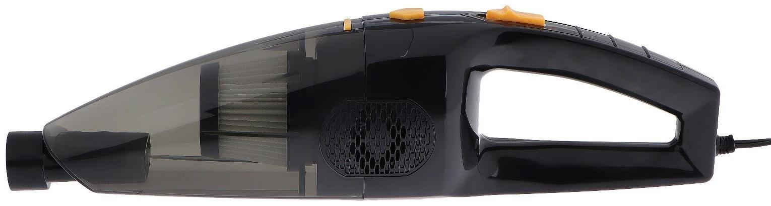 Пылесос автомобильный, 5 насадок, 140 Вт, 12 В, черный