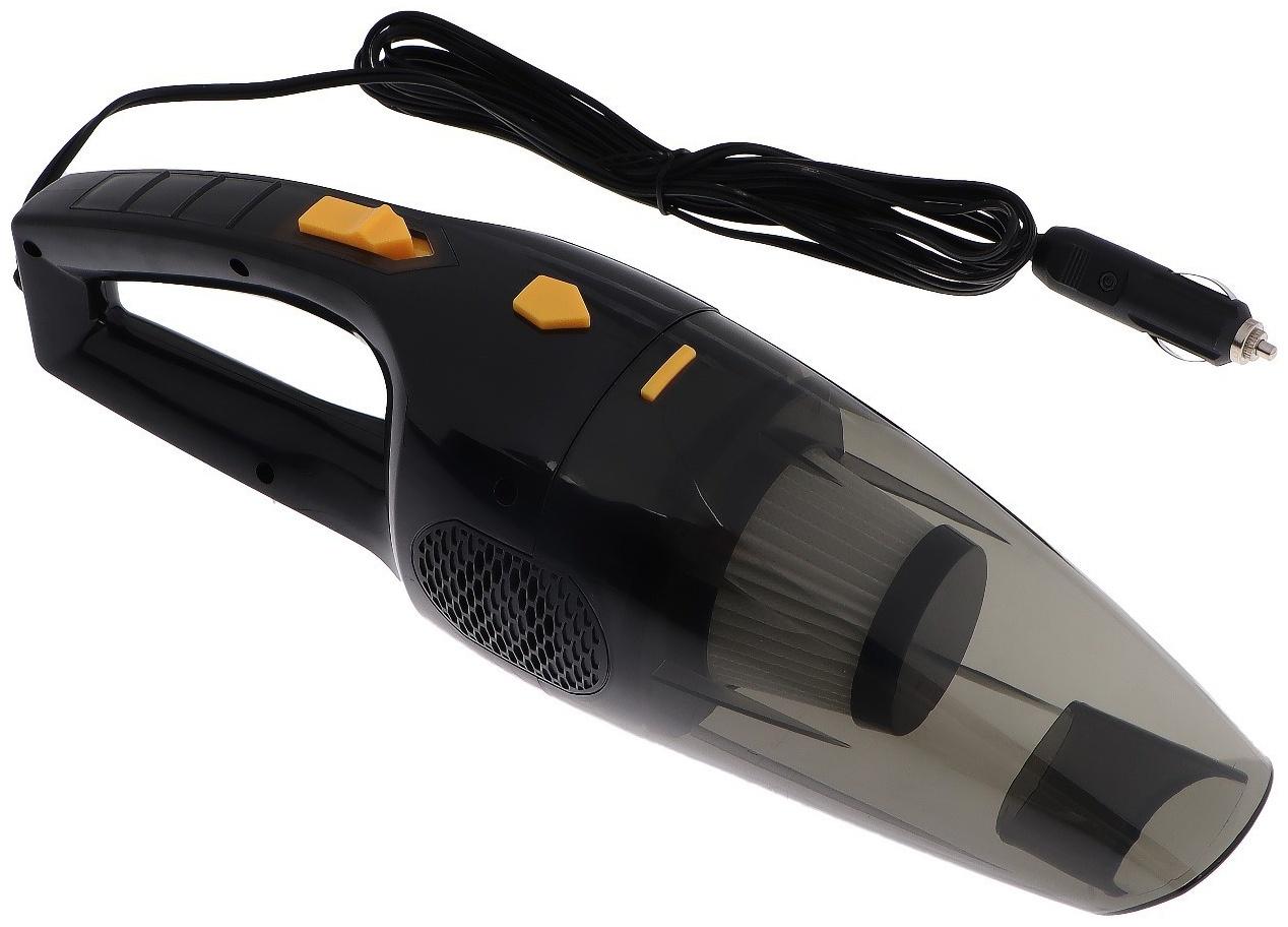 Пылесос автомобильный, 5 насадок, 140 Вт, 12 В, черный