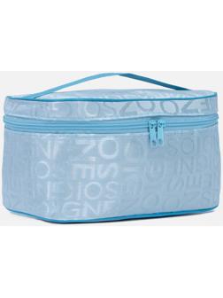 Косметичка на молнии, цвет голубой