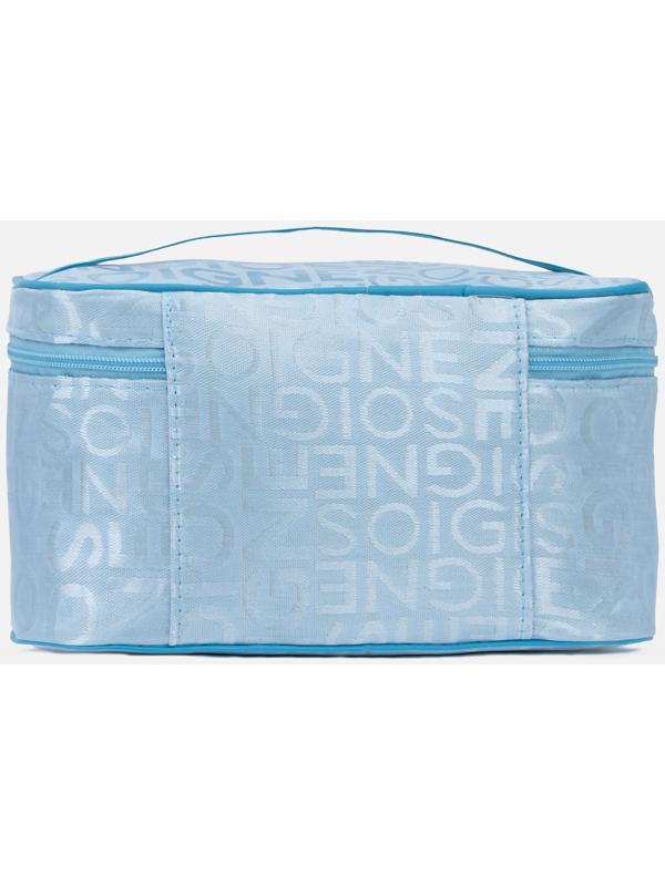 Косметичка на молнии, цвет голубой