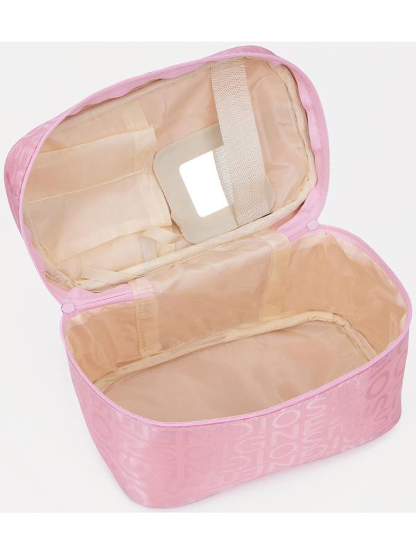 Косметичка на молнии, цвет розовый