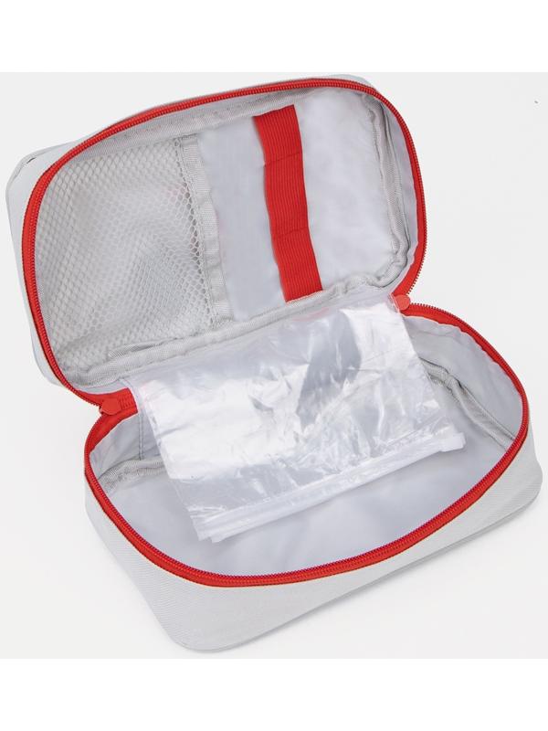 Косметичка на молнии, цвет белый