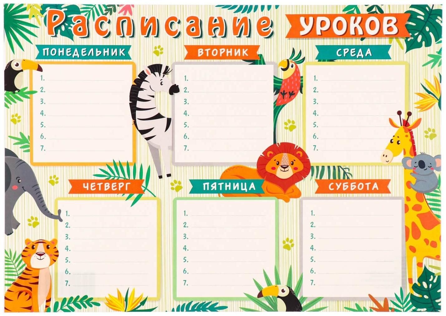 Расписание уроков 