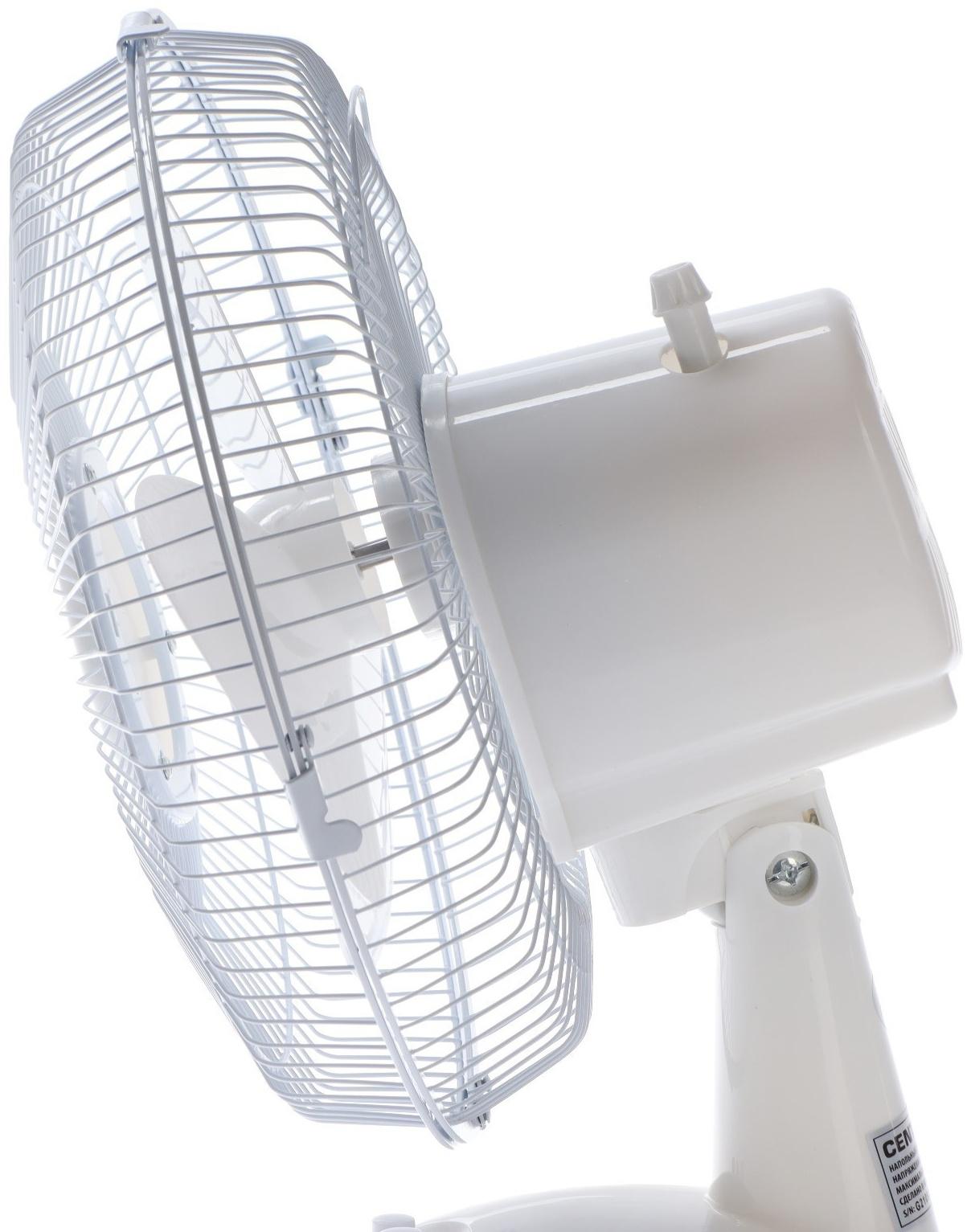 Вентилятор Centek CT-5006 White, настольный, 25 Вт, 27 см, 2 скорости, белый