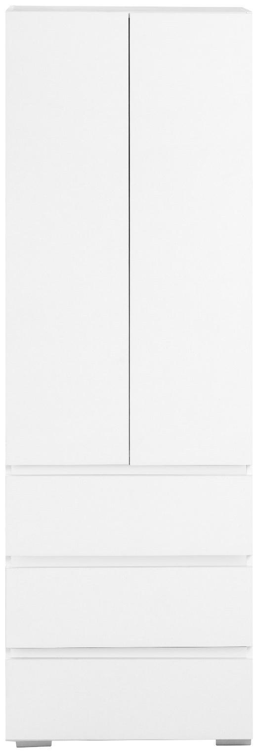 Шкаф 2х створчатый КЕОС с 3мя ящиками, 600х400х1800, Белый