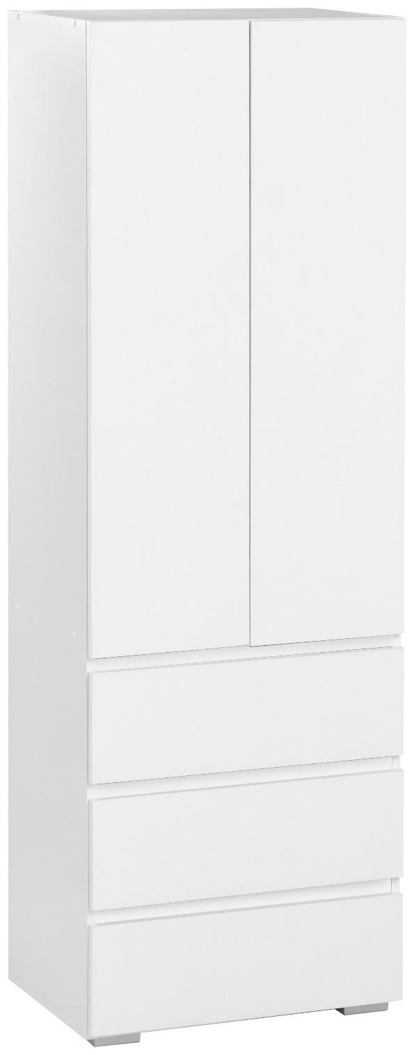 Шкаф 2х створчатый КЕОС с 3мя ящиками, 600х400х1800, Белый