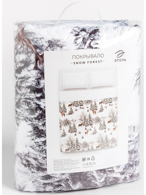 Покрывало Этель 2 сп Snow forest, 180х210 см