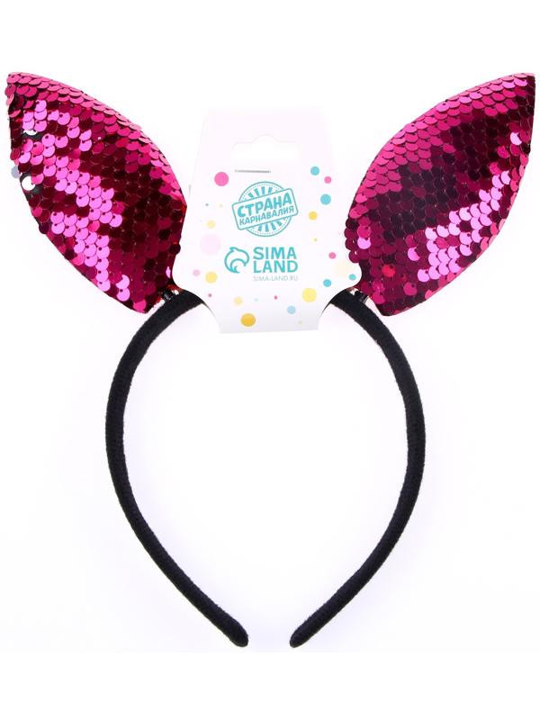 Карнавальный ободок «Зайка», цвета МИКС