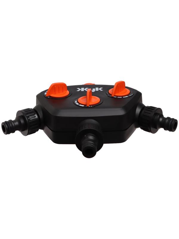 Распределитель 3-канальный, быстросъёмное соединение, пластик, «Жук»