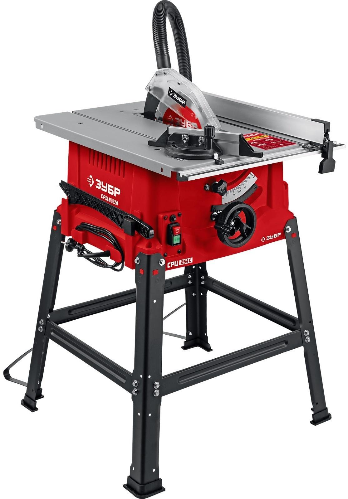 Станок распиловочный ЗУБР СРЦ-254с, 220 В, 1900 Вт, d=254х30, 24 зуба, станина