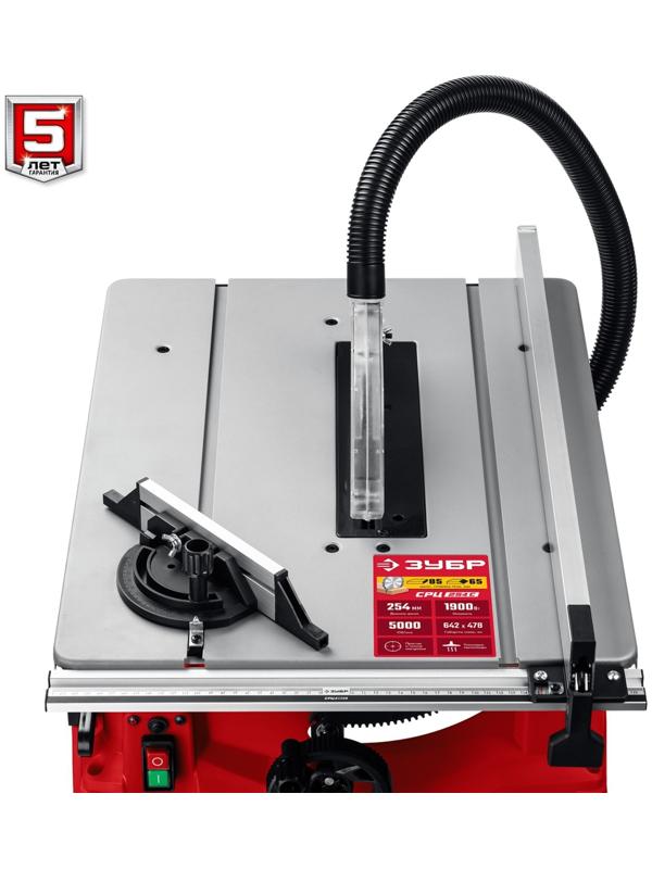 Станок распиловочный ЗУБР СРЦ-254с, 220 В, 1900 Вт, d=254х30, 24 зуба, станина