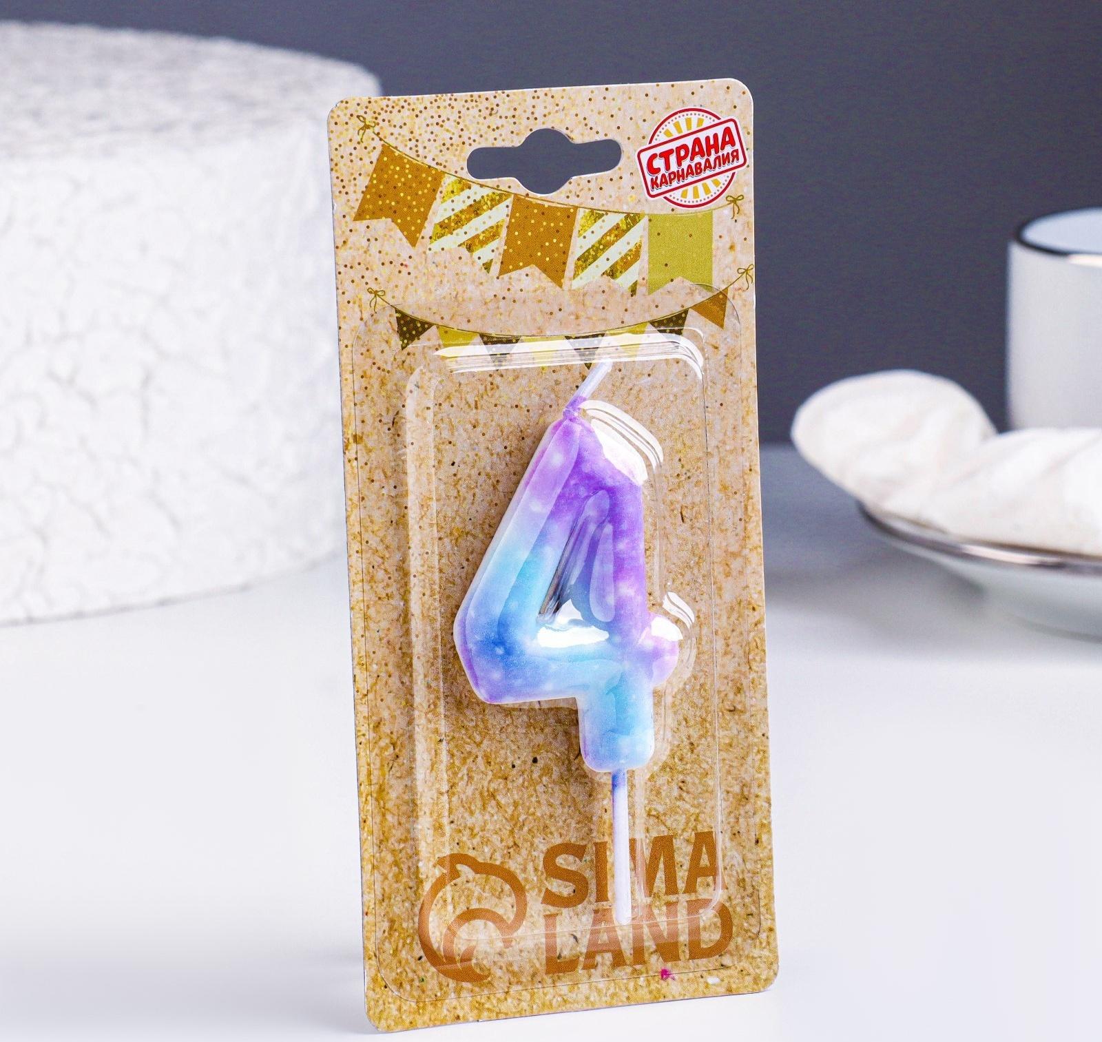 Свеча в торт на шпажке 