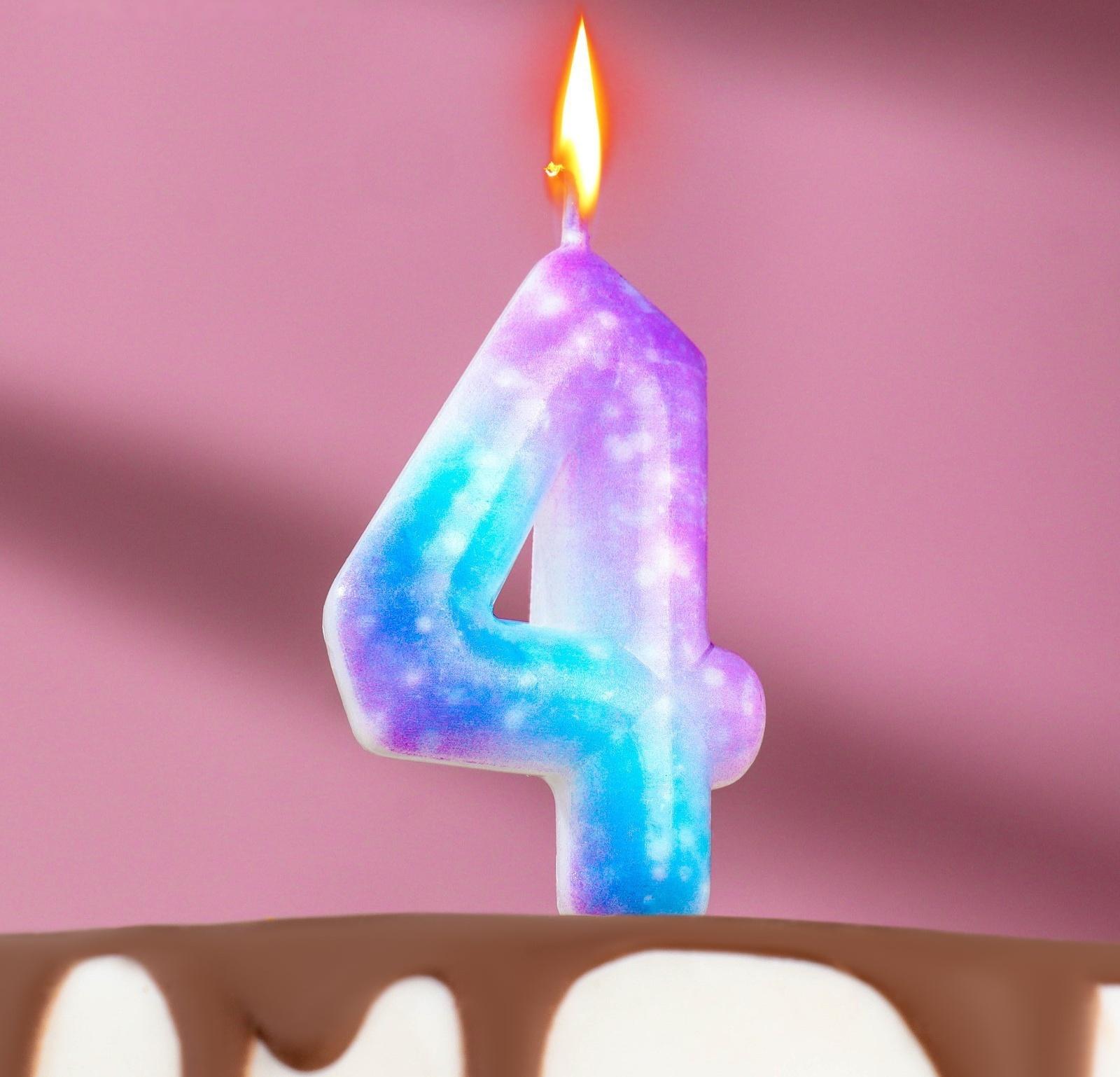 Свеча в торт на шпажке 